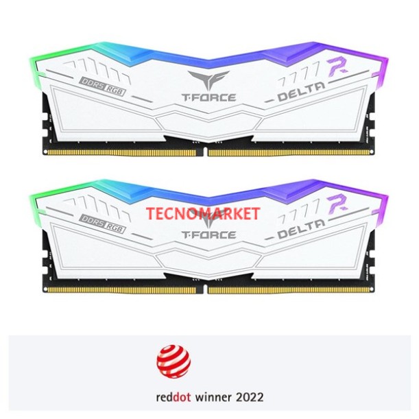 TEAM 32GB (2X 16GB) DDR5 6400MHZ CL40 RGB DUAL KIT PC RAM T-FORCE DELTA WHITE FF4D532G6400HC40BDC01 BEYAZ TEAM 32GB (2X 16GB) DDR5 6400MHZ CL40 RGB DUAL KIT PC RAM T-FORCE DELTA WHITE FF4D532G6400HC40BDC01 BEYAZ