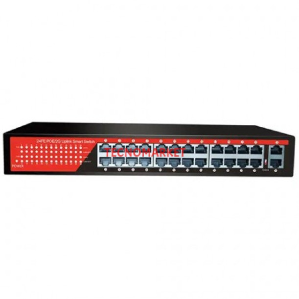 EZCOOL 24port EZ-24PSF GIGABIT 2-SFP 320W POE YÖNETİLEMEZ SWITCH EZCOOL 24port EZ-24PSF GIGABIT 2-SFP 320W POE YÖNETİLEMEZ SWITCH