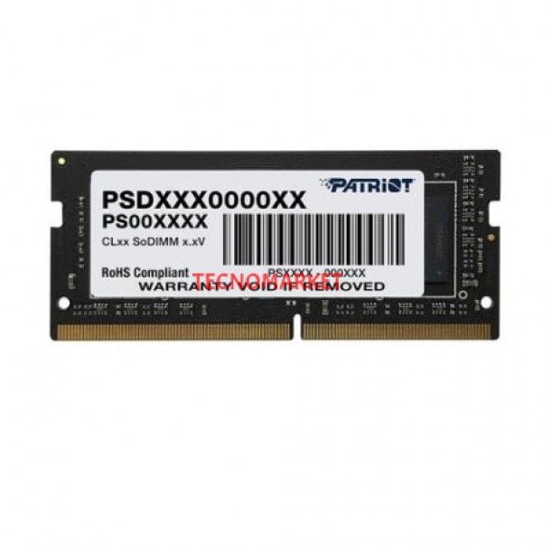 PATRIOT 16GB DDR4 3200MHZ CL22 NOTEBOOK RAM SIGNATURE LINE PSD416G320081S PATRIOT 16GB DDR4 3200MHZ CL22 NOTEBOOK RAM SIGNATURE LINE PSD416G320081S