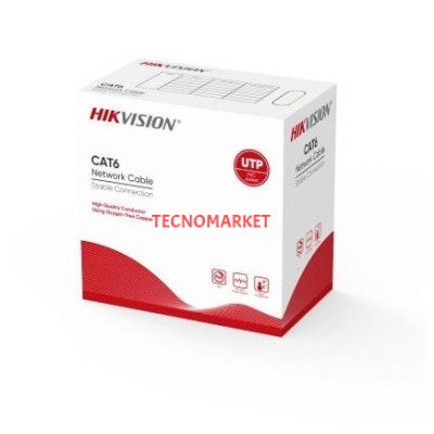 HILOOK 500metre NC-1LN6UZC0 CAT6 24AWG 0.5mm, UTP, %100 Bakır,  Gri Renk
