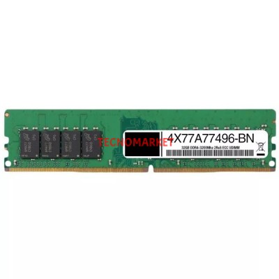 LENOVO 32GB TRUDDR4 3200MHZ 2RX8 ECC UDIMM SUNUCU RAM