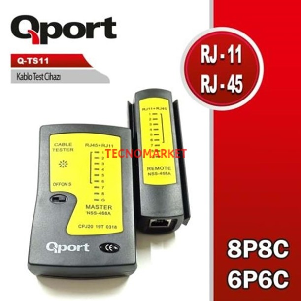QPORT Q-TS11 KABLO TEST CİHAZI QPORT Q-TS11 KABLO TEST CİHAZI