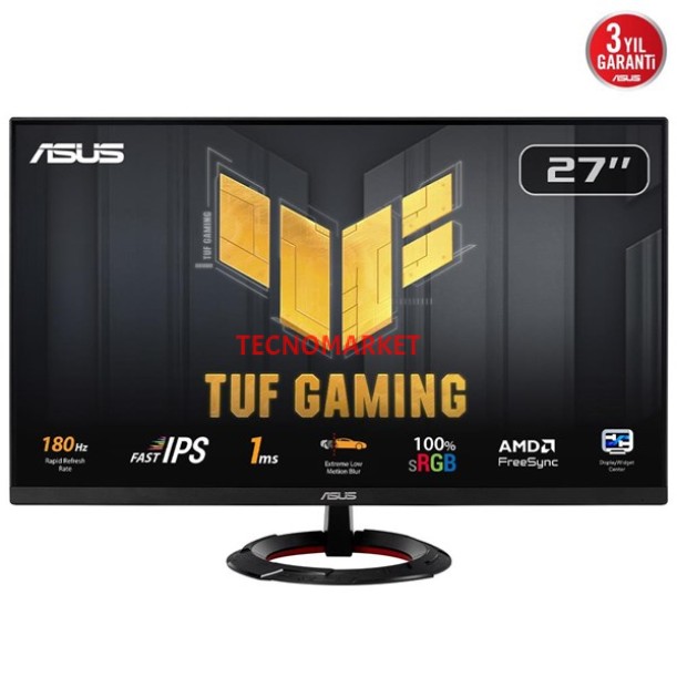 ASUS 27" IPS TUF GAMING VG279Q3R 1MS 180HZ HDMI-DP GAMING MONİTÖR 1920X1080 ASUS 27" IPS TUF GAMING VG279Q3R 1MS 180HZ HDMI-DP GAMING MONİTÖR 1920X1080