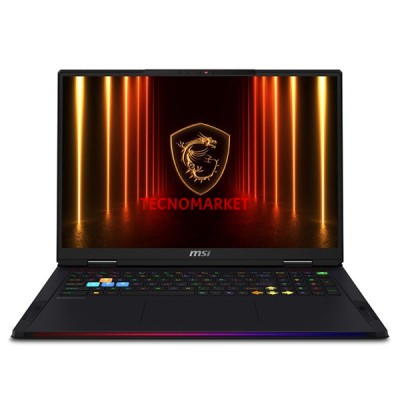 MSI 18" UHD RAIDER A18 Hx A9WIG-092TR RYZEN 9 9955HX3D-64GB DDR5 RAM-16GB RTX5080-2TB NVME-W11H 120HZ