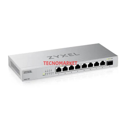 ZYXEL 8port XMG-108 2.5 Gigabit-1-SFP 10GbE Yönetilemez Switch Metal