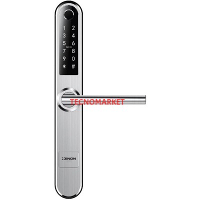 XENON SMART X8057 Akıllı Kapı Kilidi Parmak İzi Şifre Girişli Gümüş
