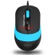 A4 TECH FM10 USB 1600dpi Optic Siyah/Mavi Mouse A4 TECH FM10 USB 1600dpi Optic Siyah/Mavi Mouse