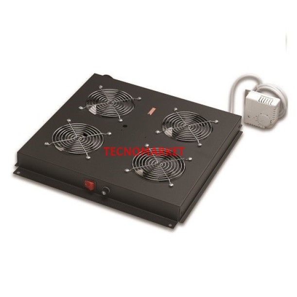 AGER Dikili Tip 4lü Termostatlı Siyah Fan Modülü VG-F4T-A-S1 AGER Dikili Tip 4lü Termostatlı Siyah Fan Modülü VG-F4T-A-S1