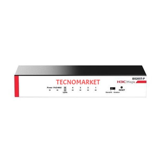 H3C 5port 9801A5BX BS205T-P GIGABIT 57W 4port POE YÖNETİLEMEZ SWITCH H3C 5port 9801A5BX BS205T-P GIGABIT 57W 4port POE YÖNETİLEMEZ SWITCH