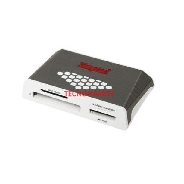 KINGSTON FCR-HS4 USB 3.0 Gümüş Harici Kart Okuyucu KINGSTON FCR-HS4 USB 3.0 Gümüş Harici Kart Okuyucu
