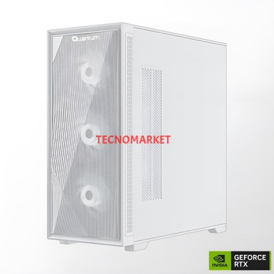 QUANTUM GAMING SN923W RYZEN 5 5600X-16GB RAM-512GB NVME-12GB RTX4070-FDOS GAMING PC BEYAZ