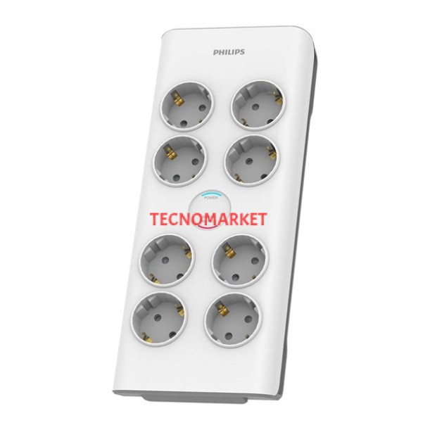 PHILIPS 8-li SPN7080WA/62 900 Joules Akım Koruma Prizi Beyaz PHILIPS 8-li SPN7080WA/62 900 Joules Akım Koruma Prizi Beyaz