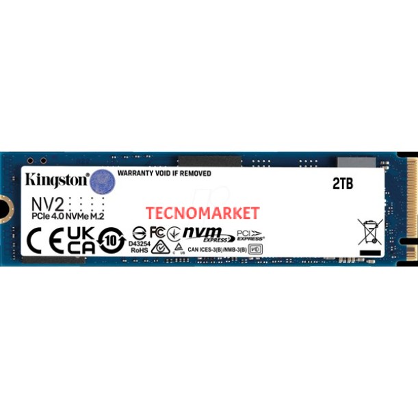 KINGSTON 2TB NV2 SNV2S/2000G 3500- 2900MB/s M2 PCIe NVMe Gen3 Disk KINGSTON 2TB NV2 SNV2S/2000G 3500- 2900MB/s M2 PCIe NVMe Gen3 Disk