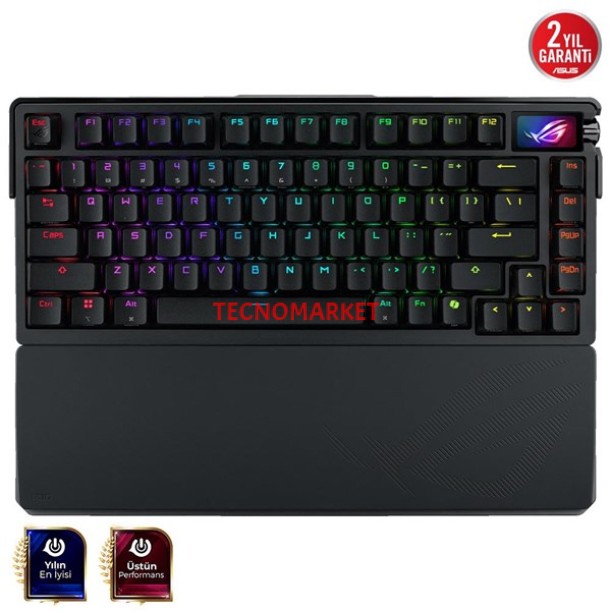 ASUS ROG AZOTH EXTREME NX SNOW KABLOSUZ ALÜMİNYUM KARBON FİBER ŞASE RGB GAMING KLAVYE ASUS ROG AZOTH EXTREME NX SNOW KABLOSUZ ALÜMİNYUM KARBON FİBER ŞASE RGB GAMING KLAVYE