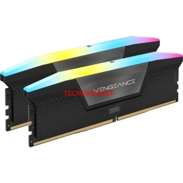 CORSAIR 32GB (2X 16GB) DDR5 6000MHZ CL30 RGB DUAL KIT PC RAM VENGEANCE RGB CMH32GX5M2B6000Z30K CORSAIR 32GB (2X 16GB) DDR5 6000MHZ CL30 RGB DUAL KIT PC RAM VENGEANCE RGB CMH32GX5M2B6000Z30K