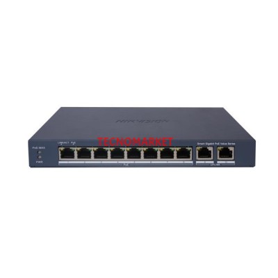HIKVISION 8port 60w FULL PoE DS-3E1510P-EI/M GIGABIT 2X-UPLINK Yönetilemez Switch
