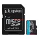 KINGSTON 128GB CANVASGO+ SDCG4/128GB MICRO-SD HAFIZA KARTI