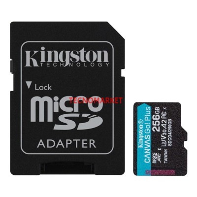 KINGSTON 256GB CANVASGO+ SDCG4/256GB MICRO-SD HAFIZA KARTI