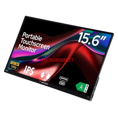 VERBATIM 15.6" IPS DOKUNMATIK PMT-15 6MS HDMI-TYPEC TAŞINABİLİR MONİTÖR 1920X1080