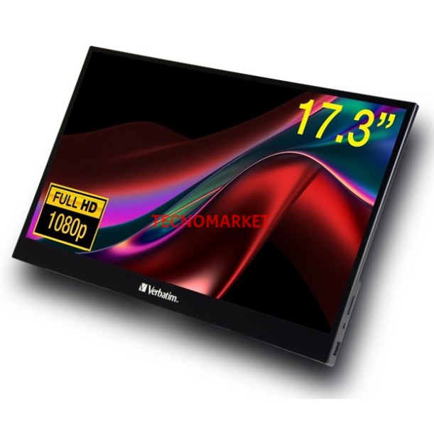 VERBATIM 17.3" IPS DOKUNMATIK PMT-17 6MS HDMI USBC TAŞINABİLİR MONİTÖR 1920X1080 VERBATIM 17.3" IPS DOKUNMATIK PMT-17 6MS HDMI USBC TAŞINABİLİR MONİTÖR 1920X1080