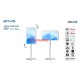 ONVO 32" Dokunmatik 32OVM6000 Ev Ofis Tipi Hareketli 6GB RAM -64GB ROM- Videowall Cihazı Bataryalı Beyaz