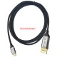 INCA ITCD-02TX 2metre TYPE-C - DP Görüntü Kablosu 4K INCA ITCD-02TX 2metre TYPE-C - DP Görüntü Kablosu 4K