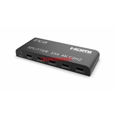 INCA 1port IHSK-460 1port HDMI (giriş) 4port HDMI (çıkış) 4K-60Hz HDMI Splitter