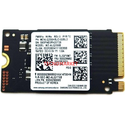 SAMSUNG 512GB MZAL4512HBLU-00BL2 3500- 2500MB/s M2 NVME GEN3 Disk (2242 FORM FACTOR)