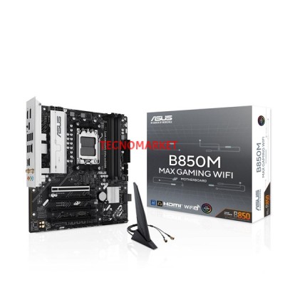 ASUS B850M MAX GAMING WIFI6 DDR5 HDMI-DP TYPEC PCIE 5.0 AM5 MATX