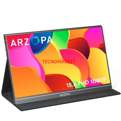 ARZOPA 15.6" IPS S1 60Hz USB-C/mHDMI Multimedya Taşınabilir Monitör (1920 X 1080)