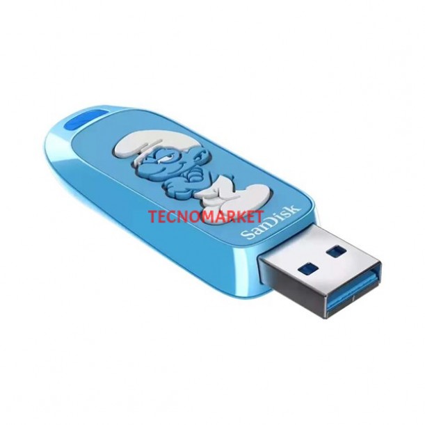 SANDISK 256GB SMURF SDCZIS-256G-G46 USB 3.2 BELLEK SANDISK 256GB SMURF SDCZIS-256G-G46 USB 3.2 BELLEK