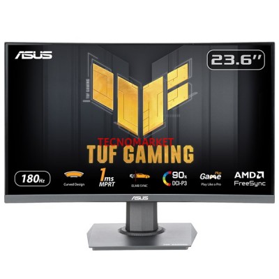 ASUS 23.6" VA KAVİSLİ TUF GAMING VG24VQER 1MS 180Hz HDMI-DP Gaming Monitör (1920 X 1080)