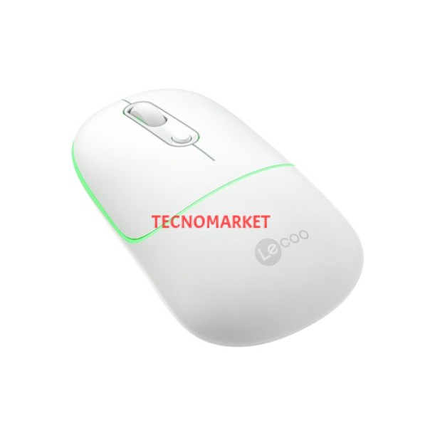 LENOVO LECOO WS210 Kablosuz + Bluetooth Sessiz Şarjlı 1600dpi Optic Beyaz Mouse