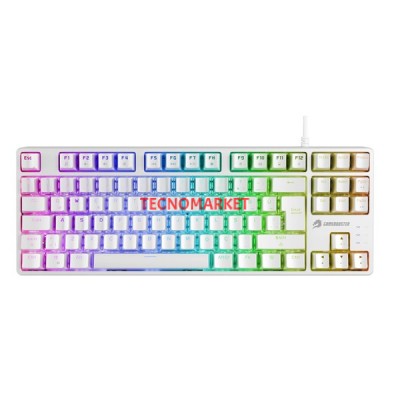 GAMEBOOSTER G23W Enigma TKL Rainbow Aydınlatmalı Red Switch Mekanik Beyaz Oyun Klavyesi