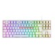 GAMEBOOSTER G23W Enigma TKL Rainbow Aydınlatmalı Red Switch Mekanik Beyaz Oyun Klavyesi GAMEBOOSTER G23W Enigma TKL Rainbow Aydınlatmalı Red Switch Mekanik Beyaz Oyun Klavyesi