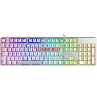 GAMEBOOSTER G24W Enigma Rainbow Aydınlatmalı Red Switch Mekanik Beyaz Oyun Klavyesi