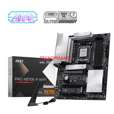 MSI PRO X870E-P WIFI-7 DDR5 8200MHZ(OC) HDMI DP PCIe 16X v5.0 AM5 ATX