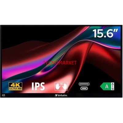 VERBATIM 15.6" IPS 32238 6MS mHDMI-TYPEC  Dokunmatik Taşınabilir Monitör 3840X2160