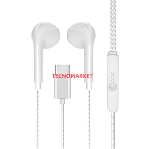 LENOVO LECOO EH104C-W Stereo Type-C Beyaz Kulak İçi Mikrofonlu Kulaklık LENOVO LECOO EH104C-W Stereo Type-C Beyaz Kulak İçi Mikrofonlu Kulaklık