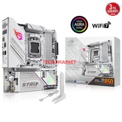 ASUS ROG STRIX B850-G GAMING WIFI7 DDR5 HDMI-DP TYPEC PCIE 5.0 AM5 MATX BEYAZ