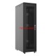 AGER 22u + 2li Fan 600x800mm Dikili Tip Siyah Kabinet Vega AG-VB22U6080S1 Cam Kapak