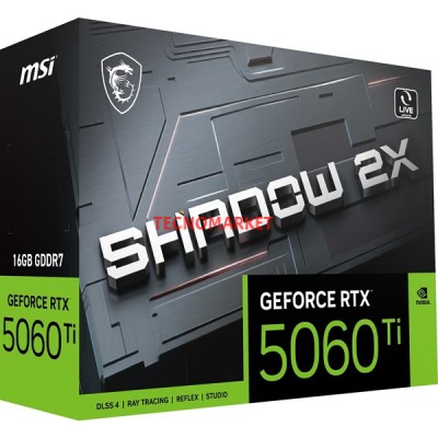MSI RTX5060TI 16GB SHADOW 2X OC PLUS 128BİT GDDR7 HDMI DP PCIe 5.0
