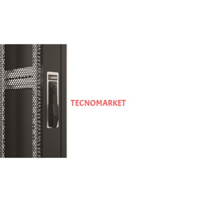 AGER 26U 600x800mm Dikili Tip Siyah Kabinet Agena AG-AN26U6080S1 Cam Kapak