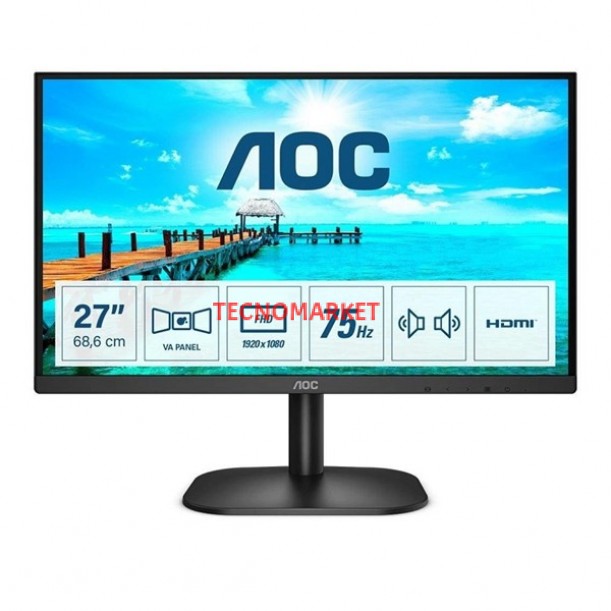 AOC 27" VA 27B2AM 4MS 75Hz HDMI EV Ofis Tipi Monitör (1920 X 1080) AOC 27" VA 27B2AM 4MS 75Hz HDMI EV Ofis Tipi Monitör (1920 X 1080)