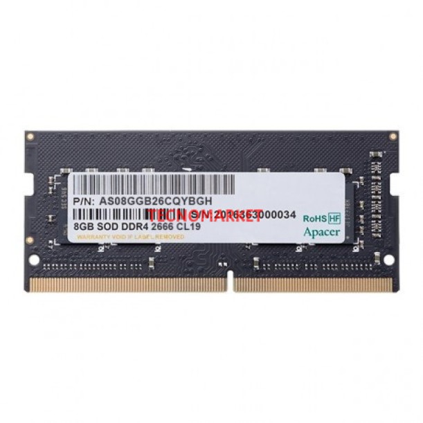 APACER 8GB DDR4 2666MHZ CL19 NOTEBOOK RAM VALUE ES.08G2V.GNH APACER 8GB DDR4 2666MHZ CL19 NOTEBOOK RAM VALUE ES.08G2V.GNH