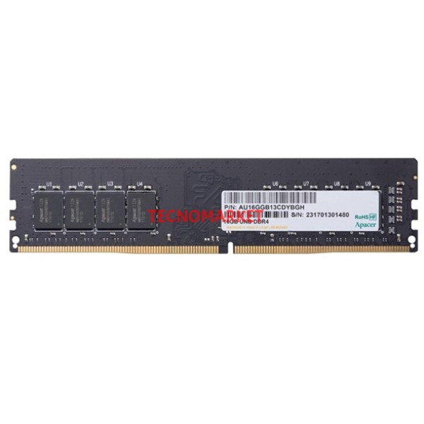 APACER 16GB DDR4 3200MHZ CL22 PC RAM VALUE EL.16G21.GSH APACER 16GB DDR4 3200MHZ CL22 PC RAM VALUE EL.16G21.GSH