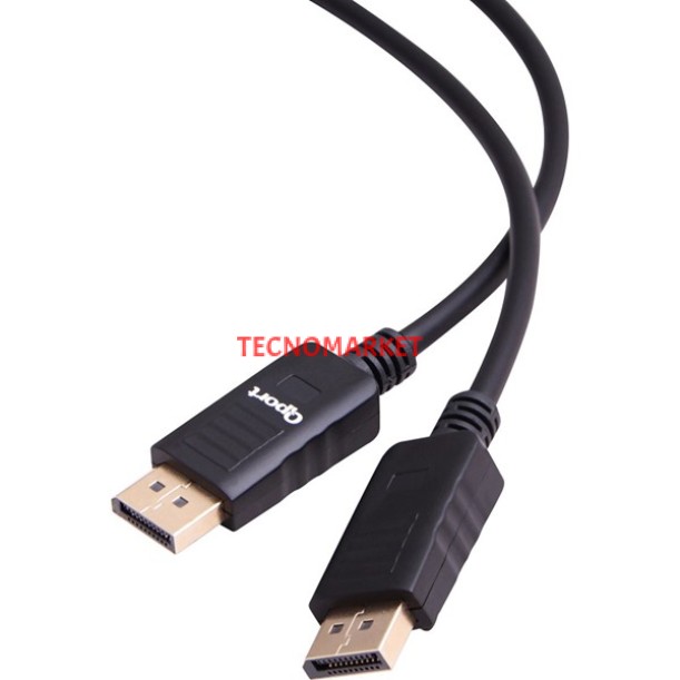 QPORT Q-DP01 1.8metre Display Görüntü Adaptörü Siyah QPORT Q-DP01 1.8metre Display Görüntü Adaptörü Siyah
