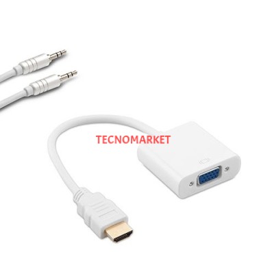 S-LINK SL-HVS13 0.15metre HDMI-VGA (D) Görüntü Adaptörü Beyaz 1080p