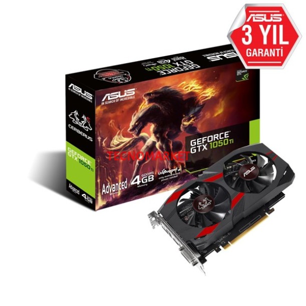 ASUS 4GB CERBERUS GTX1050Ti-A4G GDDR5 128bit HDMI DVI DP PCIe 16X v3.0 ASUS 4GB CERBERUS GTX1050Ti-A4G GDDR5 128bit HDMI DVI DP PCIe 16X v3.0
