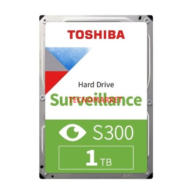 TOSHIBA 3.5" 1TB S300 HDWV110UZSVA 5700 RPM 128MB SATA-3 Güvenlik Diski